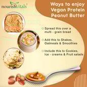 5 - NourishVitals Vegan Protein Peanut Butter,  0.750 kg  Extra Crunchy 