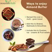 5 - NourishVitals Almond Butter,  Crunchy Dark Chocolate  0.200 kg 