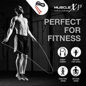 4 - MuscleXP Skipping Rope,  Red & Black  Free Size 