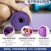 4 - Strauss Yoga Mat,  Purple  4 mm 