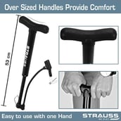 3 - Strauss Bicycle Air Pump,  Black 