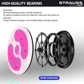 4 - Strauss Tummy Twister,  White and Pink  100 kg 