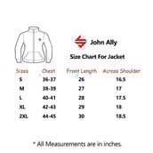 3 - John Ally Jacket for Men with Two Side Zipper Pocket,  Navy  XL 