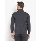 2 - John Ally Jacket for Men with Two Side Zipper Pocket,  Grey  Large 