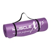 1 - MuscleXP Yoga Mat Extra Thick NBR Material with Carrying Strap,  Purple  10 mm 