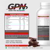 2 - Gamepro Nutrition 100% Whey Protein, 2.2 lb Chocolate