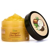 1 - CGG Cosmetics Coconut & Shea Butter Gel Exfoliating Body Scrub,  250 g  For Dry, Aging Skin 