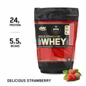 5 - ON (Optimum Nutrition) Gold Standard 100% Whey Protein, 1 lb Delicious Strawberry