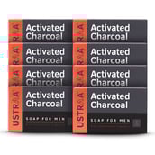 1 - Ustraa Activated Charcoal Soap (Pack of 8),  100 g  for Men 