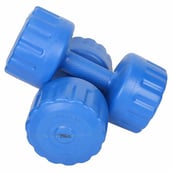 1 - Strauss PVC Dumbbell Set,  Blue  5 kg 