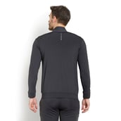 3 - John Ally Color block Jacket with Two Side Zipper Pocket,  Grey  Medium 