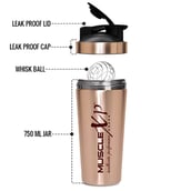 2 - MuscleXP Classic XP Stainless Steel Shaker Blender,  Copper  750 ml 