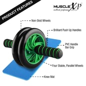 2 - MuscleXP AB Roller Wheel,  Black  400 g 
