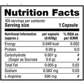 4 - Labrada L Arginine 500mg,  100 capsules 