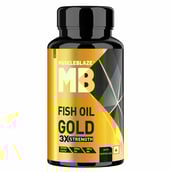 1 - MuscleBlaze Fish Oil Gold with Higher Strength EPA & DHA OP,  60 capsules 