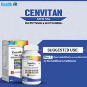 7 - Healthvit Cenvitan Men 50+ Multivitamins & Multimineral,  60 tablet(s)  Unflavoured 