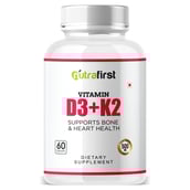 1 - NutraFirst Vitamin D3+K2,  60 capsules  Unflavoured 