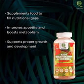 1 - Qaadu Kids Multivitamin & Minerals,  60 gummies  Strawberry & Lemon 