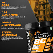3 - Dr. Morepen Muscle Food BCAA,  0.55 lb  25 Servings  Curious Cola 