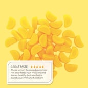 5 - Nutriburst Healthy Muscles & Bones,  60 gummies  Lemon 