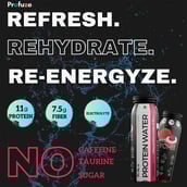 9 - Voll Sante Profuze Protein Water,  250 ml  Lychee Pack of 6 