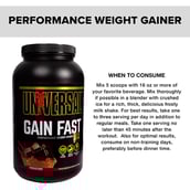 4 - Universal Nutrition Gain Fast 3100,  5.1 lb  Chocolate Shake 