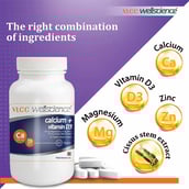 3 - VLCC Wellscience Calcium + Vitamin D3,  60 tablet(s)  Unflavoured 