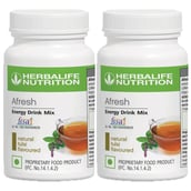 Herbalife Afresh Energy Drink Mix (Pack of 2),  0.050 kg  Natural Tulsi 