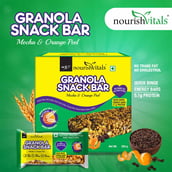 2 - NourishVitals Granola Snack Bar, 5 Piece(s)/Pack Mocha & Orange Peel