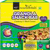 1 - NourishVitals Granola Snack Bar,  5 Piece(s)/Pack  Cranberry & Black Currant 