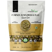 2 - NourishVitals Healthy Munching Combo,  Pumpkin, Sunflower & Flax + Sunflower Roasted Seeds  2 Piece(s)/Pack 