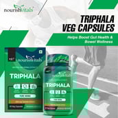 3 - NourishVitals Triphala - Pack of 3,  60 veggie capsule(s) 
