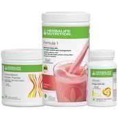 Herbalife Formula 1 Afresh Energy Drink & Protein Powder Combo,  3 Piece(s)/Pack  Strawberry + Lemon + Unflavoured 