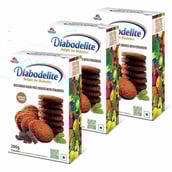 1 - Quantum Naturals Diabodelite Cookies,  200 g  Chocolate (Pack of 3) 
