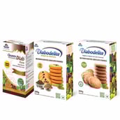 1 - Quantum Naturals Quanto Diab Forte 120 Capsules + Diabodelite Cookies - Natural & Jeera & Ajwain Flavour Combo, 3 Piece(s)/Pack