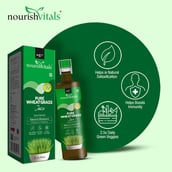 1 - NourishVitals Pure Wheatgrass Juice, Unflavoured 500 ml