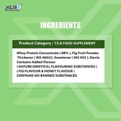 6 - XLR8 Flavoured Whey Protein 24 g Protein,  1 lb  Figs & Honey 