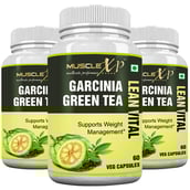 MuscleXP Garcinia Green Tea Lean Vital (Pack of 3),  60 capsules 