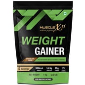 2 - MuscleXP Weight Gainer with Digestive Enzymes, 2.2 lb Chocolate Fudge (Pack of 5)