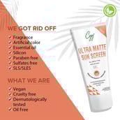 4 - CGG Cosmetics Ultra Matte Sun Screen Gel,  50 g  for All Skin Types 