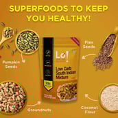 3 - Lo! Foods Low Carb South Indian Mixture,  3g Net Carb Per Serving (Pack of 2)  200 g 