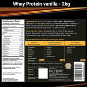 2 - INLIFE Whey Protein Powder,  4.4 lb  Vanilla 