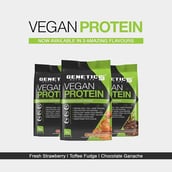 7 - Genetic Nutrition Vegan Protein,  2.2 lb  Fresh Strawberry 