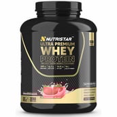 1 - Nutristar Ultra Premium Whey Protein,  4 lb  Strawberry Blast 