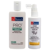 Dr Batra's Pro+ Intense Volume Shampoo & Hair Vitalizing Serum Combo, 2 Piece(s)/Pack Hair Care