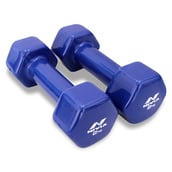 2 - Nivia Vinyl Dumbbell Set,  Blue  2 kg 