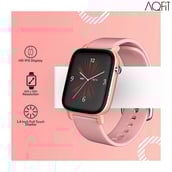 1 - AQFiT W11 Smartwatch,  Rose Gold  Free Size 