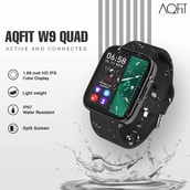 1 - AQFiT W9 Quad Bluetooth Calling Smartwatch,  Black  Free Size 