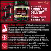 6 - MuscleXP Amino Blend & Energy Powder,  0.88 lb  50 Servings  Orange 