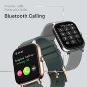 2 - Noise ColorFit Icon Buzz Bluetooth Calling Smartwatch,  Midnight Gold  Free Size 